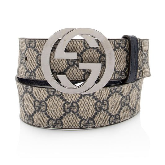 Gucci GG Supreme Interlocking G Belt - Size 30 / 75 - FINAL SALE (SHF-6RxdGy)