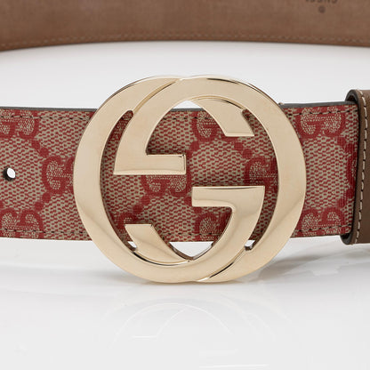 Gucci GG Supreme Interlocking G Belt - Size 36 / 90 (SHF-FX718H)