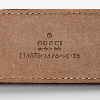 Gucci GG Supreme Interlocking G Belt - Size 36 / 90 (SHF-FX718H)