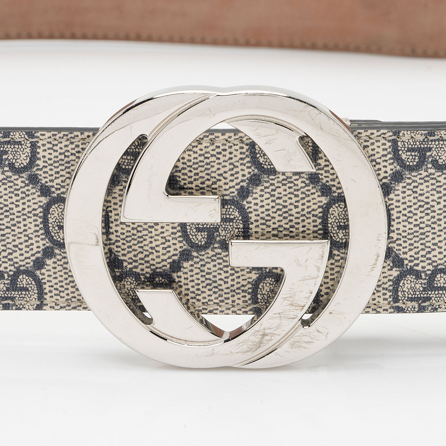 Gucci GG Supreme Interlocking G Belt - Size 36 / 90 - FINAL SALE (SHF-mxRUhE)