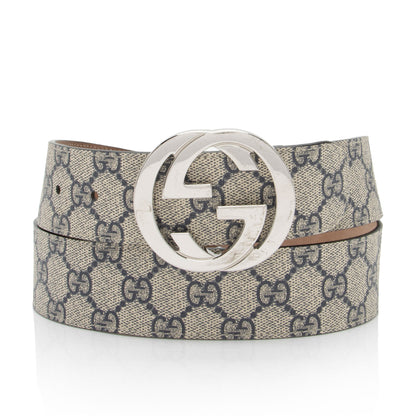 Gucci GG Supreme Interlocking G Belt - Size 36 / 90 - FINAL SALE (SHF-mxRUhE)