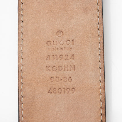 Gucci GG Supreme Interlocking G Belt - Size 36 / 90 - FINAL SALE (SHF-mxRUhE)
