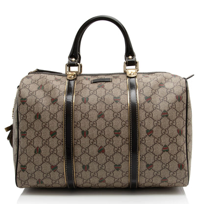Gucci GG Supreme Tattoo Hearts Joy Boston Bag (SHF-H1LsWc)