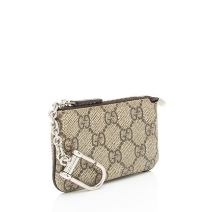 Gucci GG Supreme Key Pouch (SHF-BrByDR)