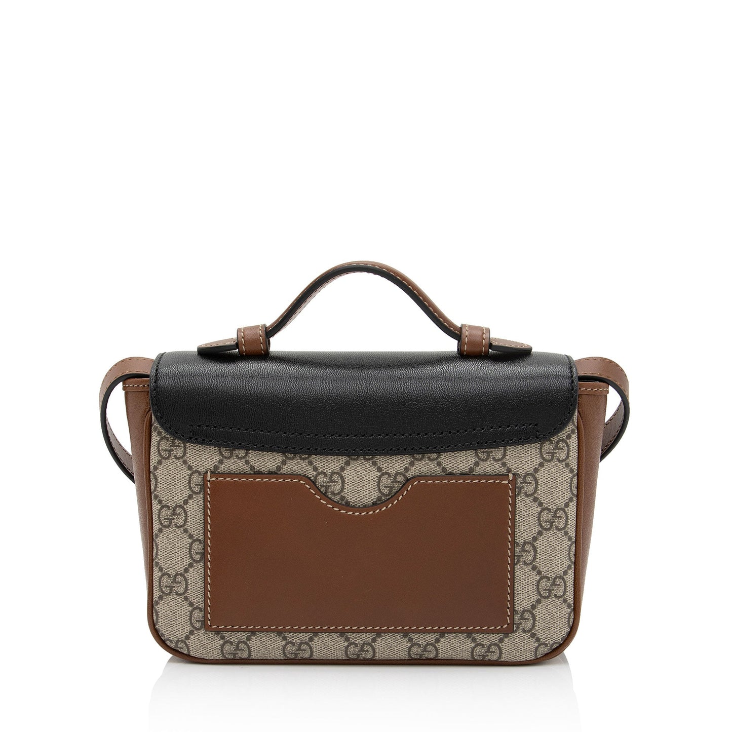 Gucci GG Supreme Leather Padlock Mini Crossbody (SHF-C1X2QZ)