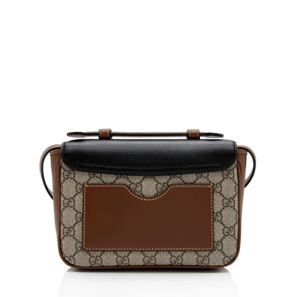 Gucci GG Supreme Leather Padlock Mini Crossbody Bag (SHF-xCSti7)