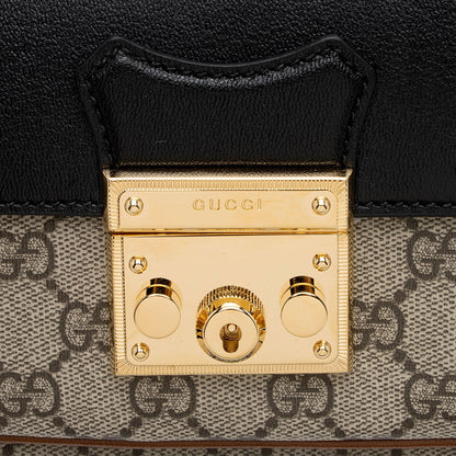 Gucci GG Supreme Leather Padlock Mini Crossbody Bag (SHF-xCSti7)