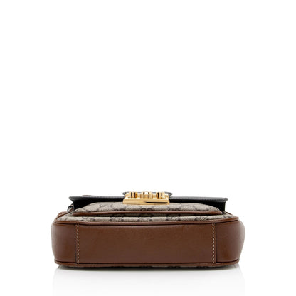 Gucci GG Supreme Leather Padlock Mini Crossbody Bag (SHF-sr3eos)