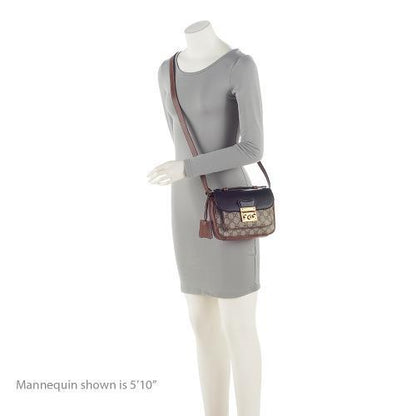 Gucci GG Supreme Leather Padlock Mini Crossbody Bag (SHF-sr3eos)
