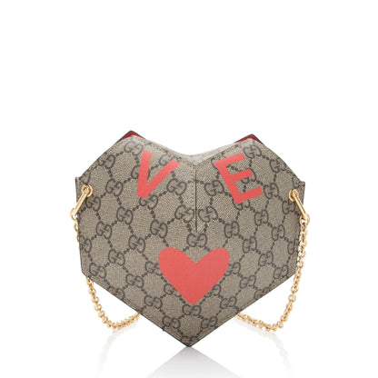 Gucci GG Supreme Love Heart Valentines Mini Crossbody (SHF-vvjySZ)