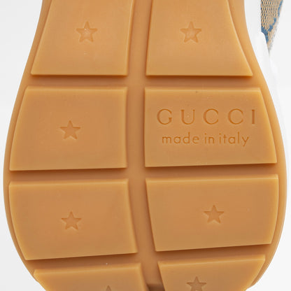 Gucci GG Supreme Mixed Fabric Rhyton Sneakers - Size 6 / 36 (SHF-M6SFO8)