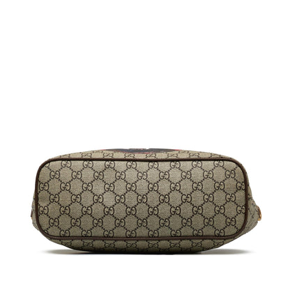 Gucci GG Supreme Mystic Cat Satchel (SHG-JMBObq)