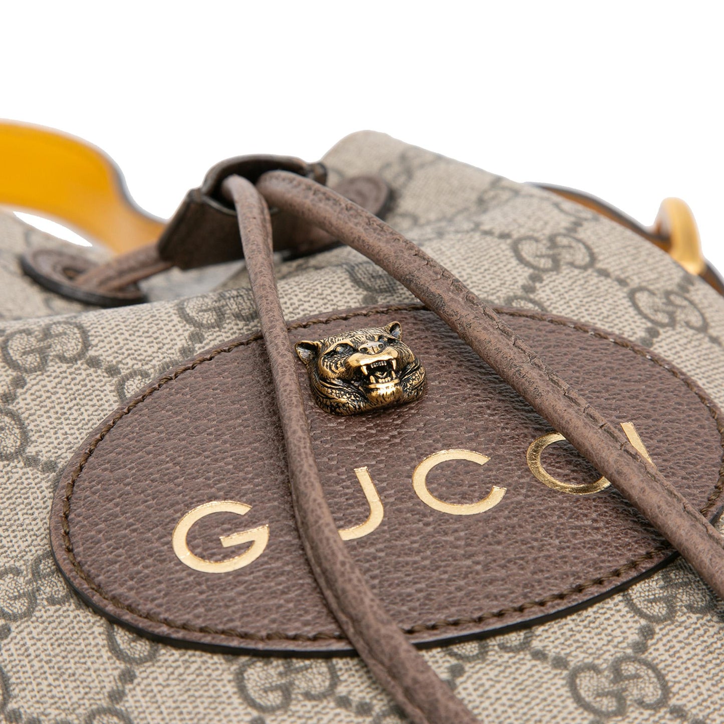 Gucci GG Supreme Neo Vintage Drawstring Bucket Bag
