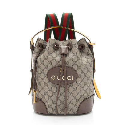 Gucci GG Supreme Neo Vintage Drawstring Shoulder Bag