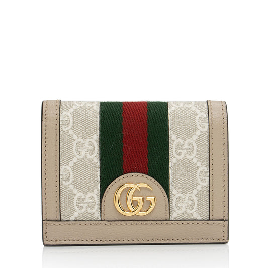 Gucci GG Supreme Ophidia Card Case Wallet (SHF-mU5Pf6)