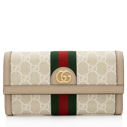 Gucci GG Supreme Ophidia Continental Wallet (SHF-UdbXn6)