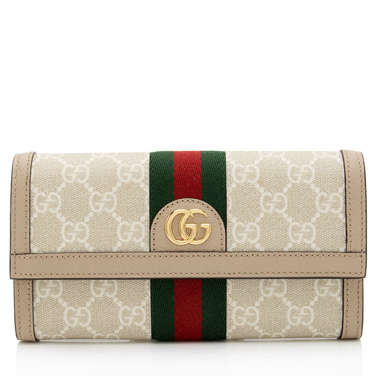 Gucci GG Supreme Ophidia Continental Wallet (SHF-UdbXn6)