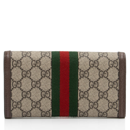 Gucci GG Supreme Ophidia Continental Wallet (SHF-5si9cW)