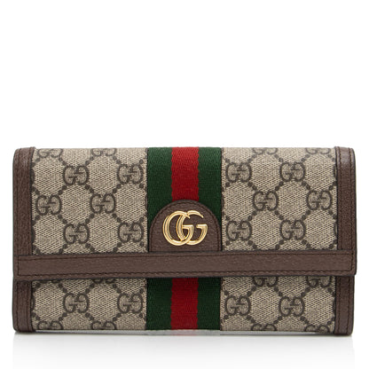 Gucci GG Supreme Ophidia Continental Wallet (SHF-5si9cW)