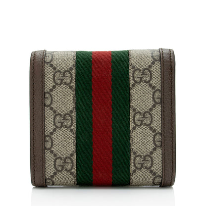 Gucci GG Supreme Ophidia Compact Wallet (SHF-9uyCuf)