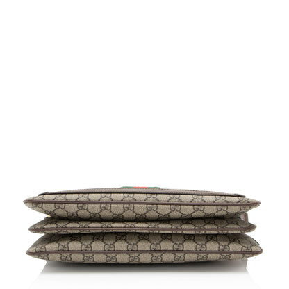 Gucci GG Supreme Ophidia Gusset Medium Crossbody