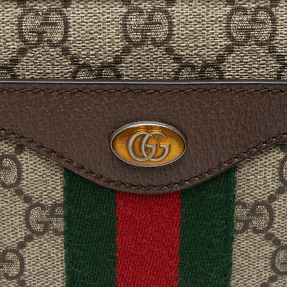 Gucci GG Supreme Ophidia Gusset Medium Crossbody