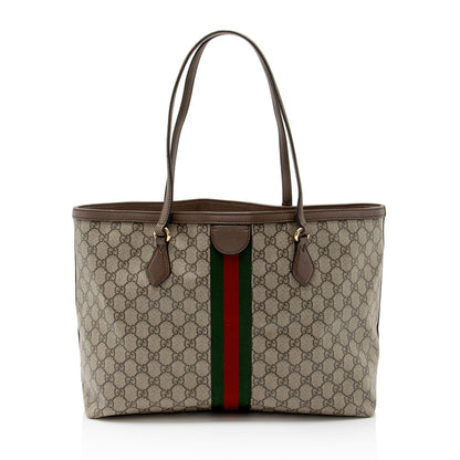 Gucci GG Supreme Ophidia Medium Shopping Tote (SHF-UYUvrt)
