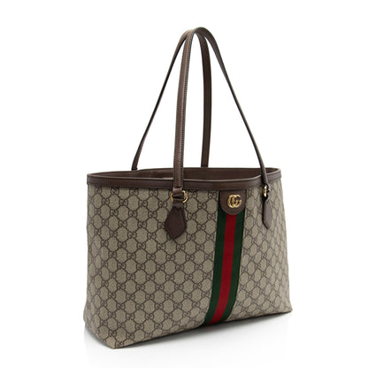Gucci GG Supreme Ophidia Medium Shopping Tote (SHF-3ip67H)
