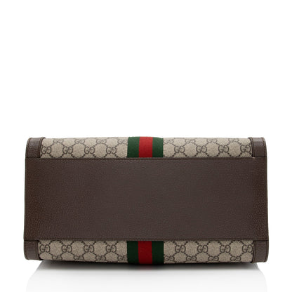 Gucci GG Supreme Ophidia Medium Top Handle Tote (SHF-CFDl5D)