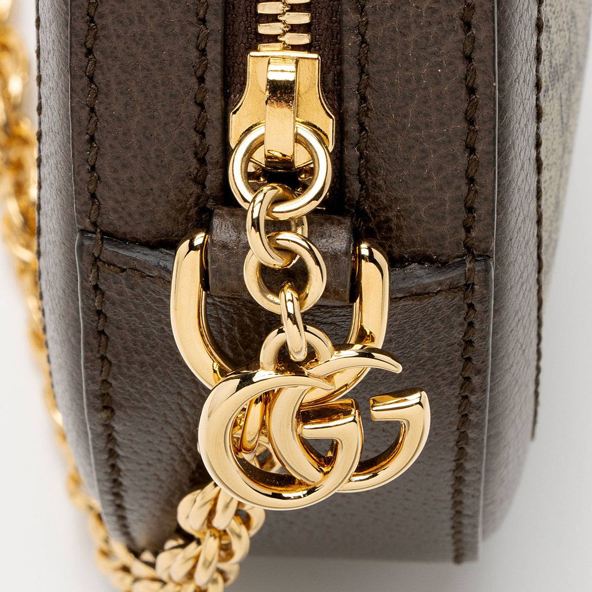 Gucci GG Supreme Ophidia Round Mini Shoulder Bag (SHF-99m356)