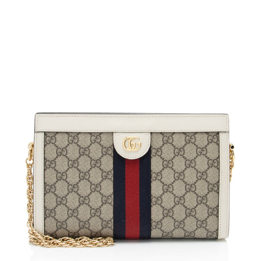 Gucci GG Supreme Ophidia Small Chain Shoulder Bag (SHF-mjx4Wm)