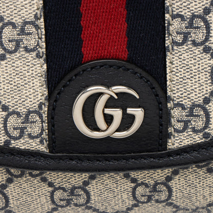 Gucci GG Supreme Ophidia Studded Web Flap Small Messenger (SHF-ken4qy)