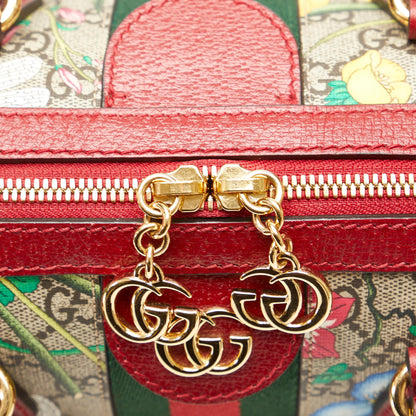 Gucci GG Supreme Ophidia Web Flora Satchel (SHG-DQ9HBO)