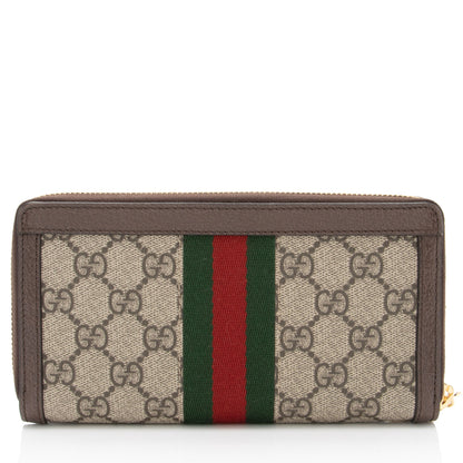 Gucci GG Supreme Ophidia Zip Around Wallet (SHF-VnwxXU)