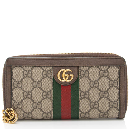 Gucci GG Supreme Ophidia Zip Around Wallet (SHF-g3O55g)