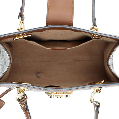 Gucci GG Supreme Padlock Chain Small Shoulder Bag (SHF-Z3zmfK)