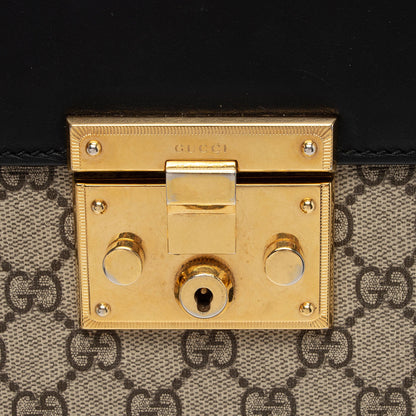 Gucci GG Supreme Padlock Medium Top Handle (SHF-CJW6VB)