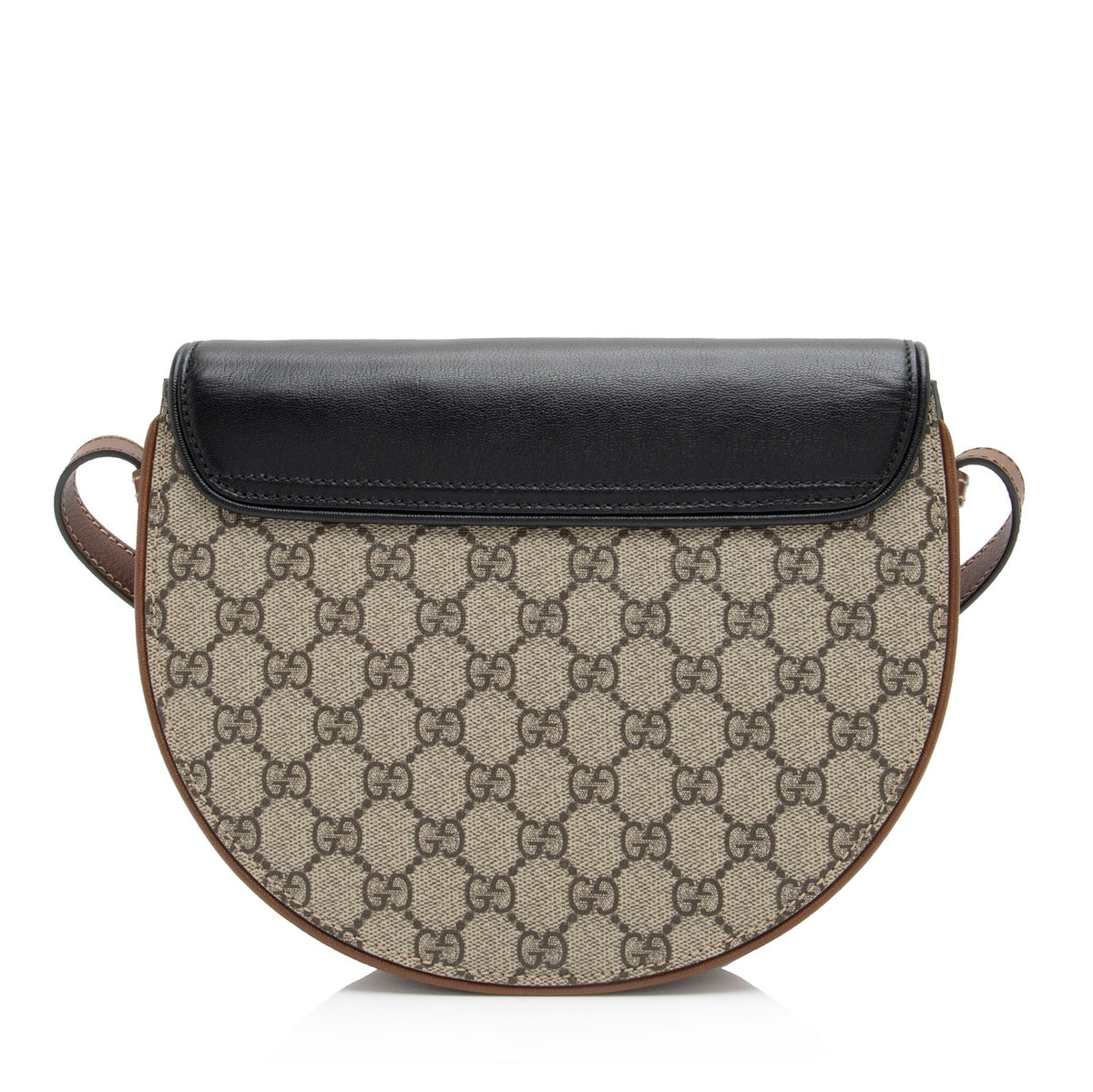 Gucci GG Supreme Padlock Saddle Small Shoulder Bag (SHF-hTmpl4)