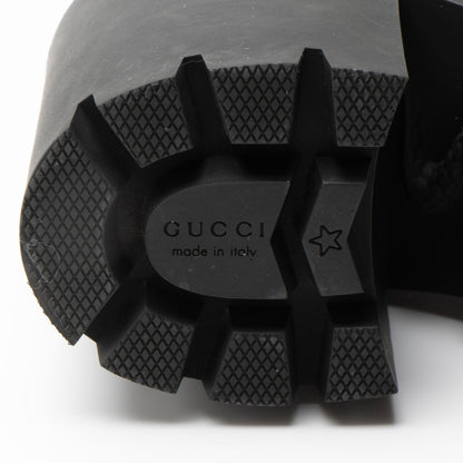 Gucci GG Supreme Quilted Calfskin Combat Boots - Size 8 / 38