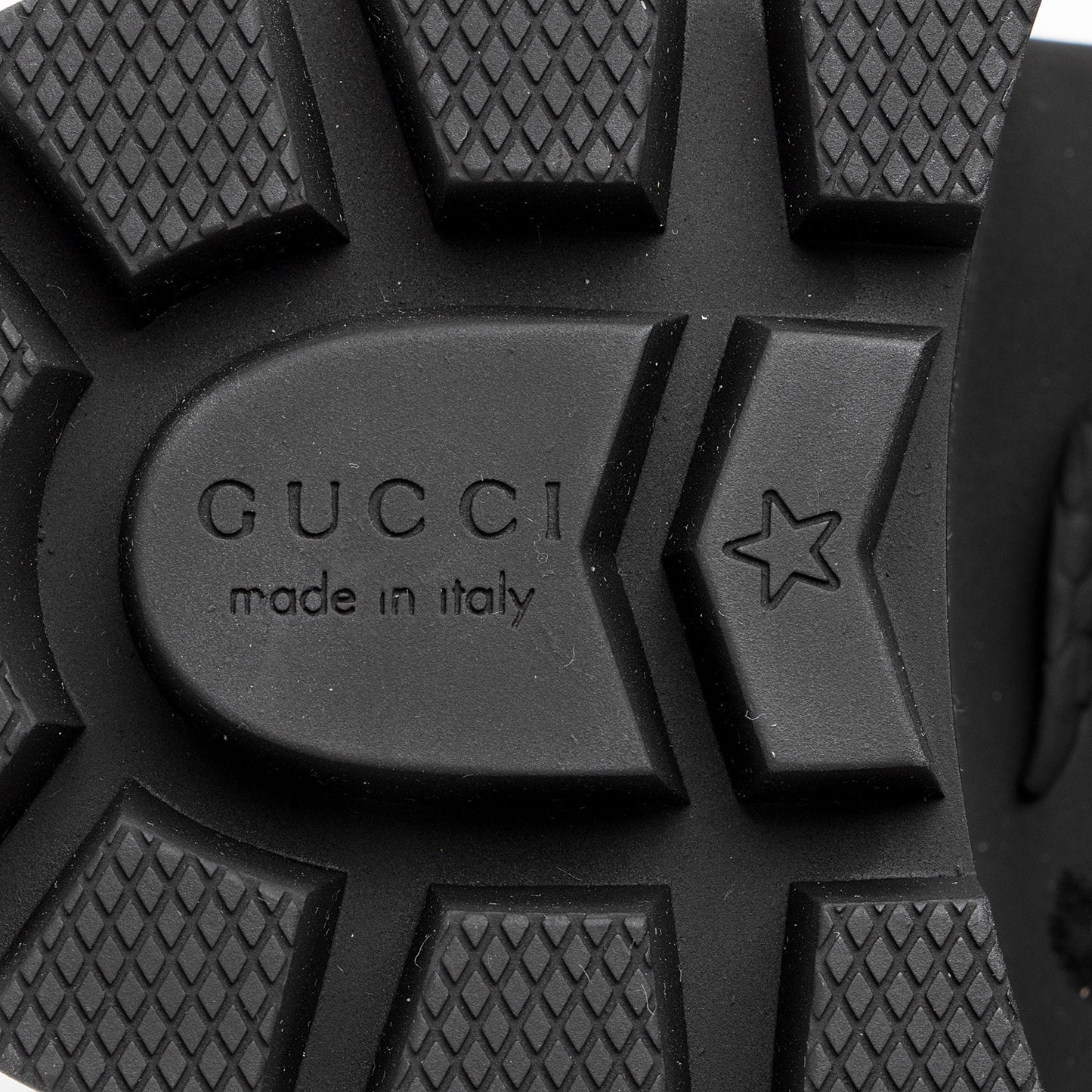 Gucci GG Supreme Quilted Calfskin Combat Boots - Size 9 / 39 (SHF-FX4r8v)