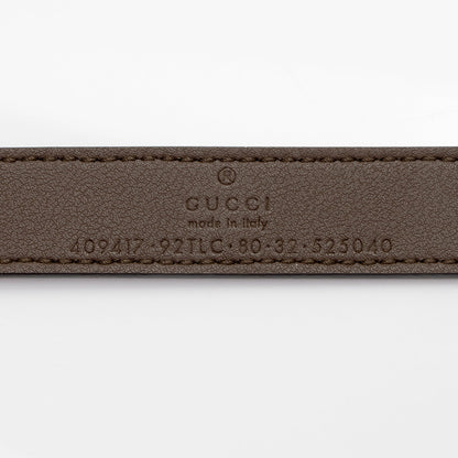 Gucci GG Supreme GG Marmont Slim Belt - Size 32 / 80 (SHF-TjpHYs)