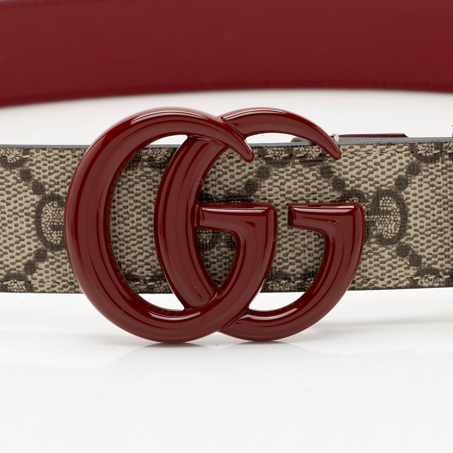Gucci GG Supreme Slim Belt - Size 32 / 80 (SHF-pD0DBl)