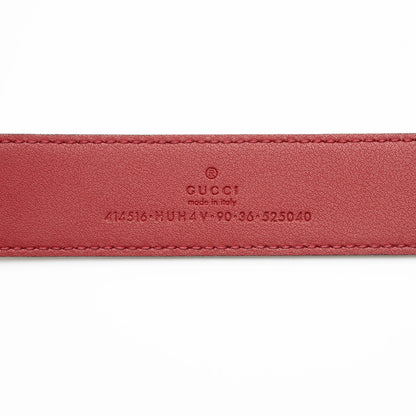 Gucci GG Supreme GG Marmont Wide Belt - Size 36 / 90