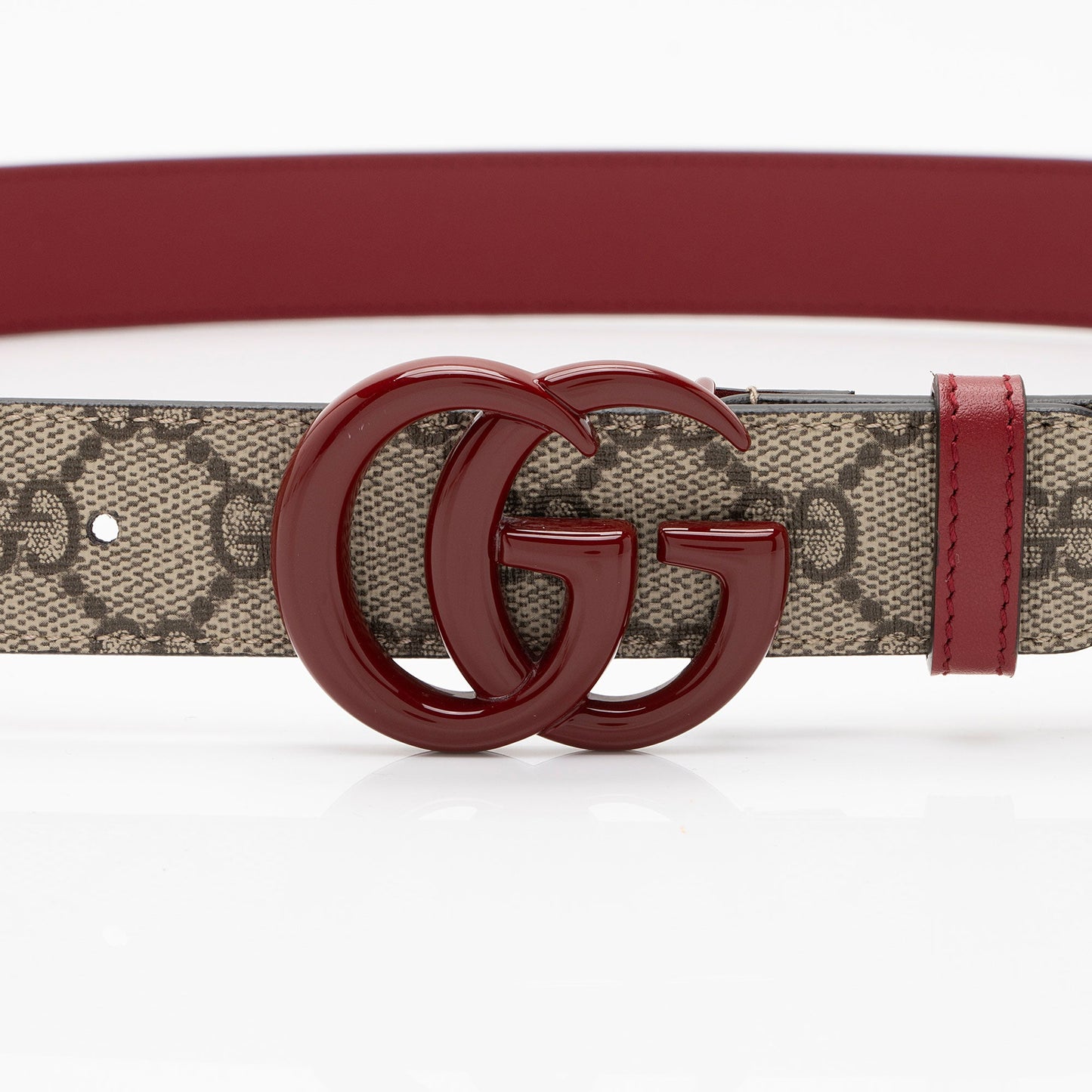 Gucci GG Supreme GG Marmont Slim Belt - Size 44 / 110 (SHF-CvMVZf)