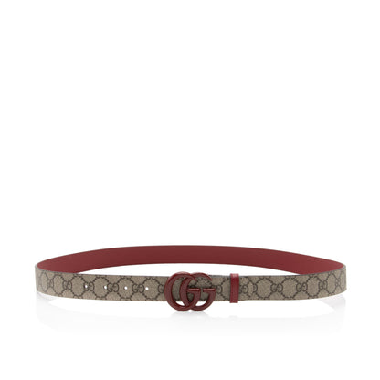 Gucci GG Supreme GG Marmont Slim Belt - Size 44 / 110 (SHF-CvMVZf)