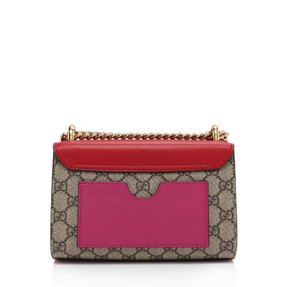 Gucci GG Supreme Small Padlock Shoulder Bag (SHF-121XFL)