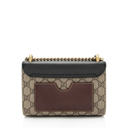Gucci GG Supreme Small Padlock Shoulder Bag (SHF-vRdeyi)
