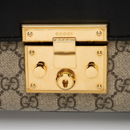 Gucci GG Supreme Small Padlock Shoulder Bag (SHF-rqVDip)