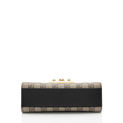 Gucci GG Supreme Small Padlock Shoulder Bag