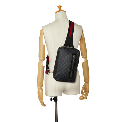 Gucci GG Supreme Soft Zip Web Sling Bag (SHG-cIWp0C)